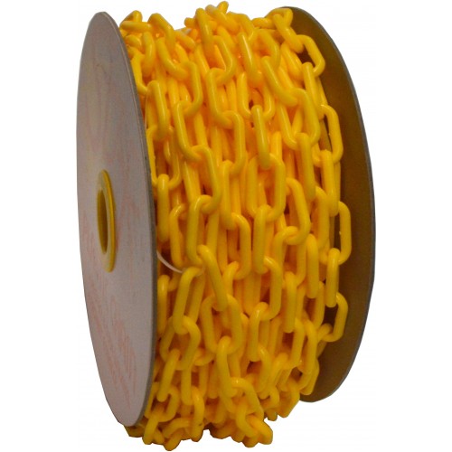 Plastic Chain 25m Reel - 6mm Yellow