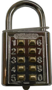 Push Button Combination Padlock - #ZL40 40mm Tri-Circle