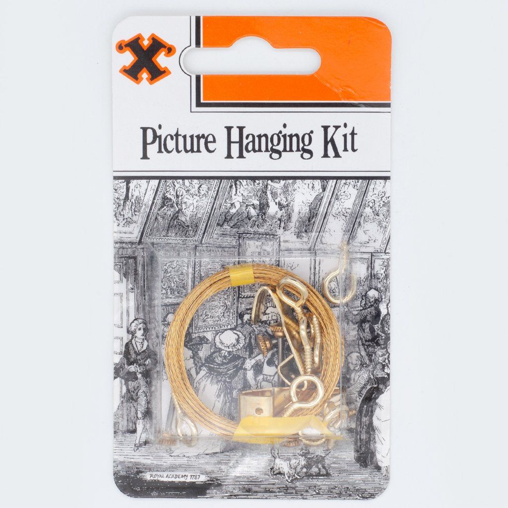 Picture Hanging Kit Hooks/Wire/Eyes - Blister Pack Bayonet X